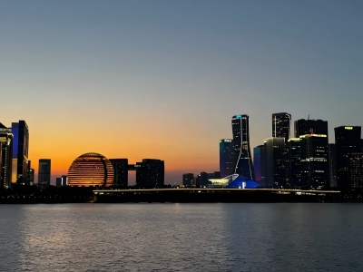 Blue Hour View of Qianjiang New Town Waterfront.jpg